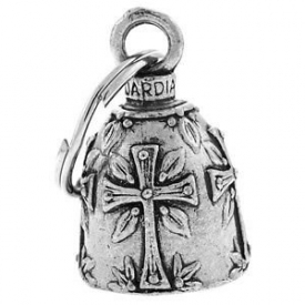 GUARDIAN BELL HOLY CROSS For Harley Davidson christian religon jesus christ gremlin mod dyna motorcycle fxr custom triumph heritage sportster chopper 1200 iron 880 vulcan goldwing honda yamaha kawasaki sport street road warrior