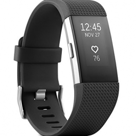 Fitbit Charge 2 Heart Rate + Fitness Wristband, Black, Large (US Version)