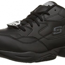 Skechers for Work Felton Lace-Up, Black, 12 XW US