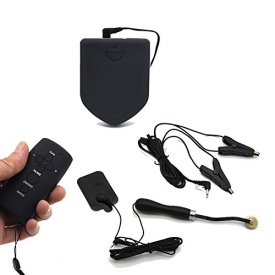 Wireless Electrical Pulse Massage Wartenberg Wheel With Pinch Nipple Clamps , Electro Stimulation Electric Sex Set E-stim Unit Machines Electrosex Products