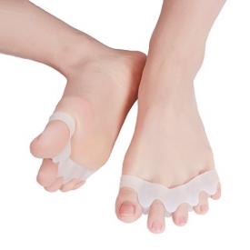 Stanaway Gel Toe Separators – Bunion Pain Relief Toe Spacers Quickly Alleviating Pain Five Holes Toe Stretchers Perfect for Sports, Dance, Yoga and Running with Shoes for Men and Women (1 Pair)