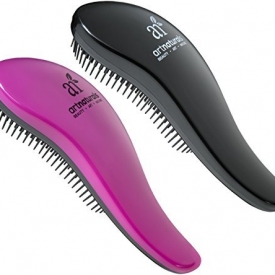 ArtNaturals Detangling Hair Brush, Pink and Black, Glide the Detangler through Tangled Hair, Best Brush/Comb for Women, Girls, Men and Boys, Use in Wet and Dry Hair, Top Detangling Brush, 2 Piece