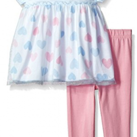Gerber Baby Girls Tunic and Legging Set, hearts, 18 Months