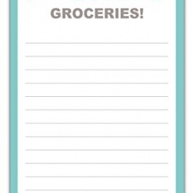 Don’t Forget the Fcking Groceries Funny Magnetic Grocery List 4.25 x 7.5, 50-Sheets