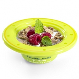 Precise Portions PPK-PK4BWL Show N Tell Nutrition Start-Right Graduated Bowls with Lids, Dietitian Developed Portion Control for Kids, No BPA, Microwave Dishwasher Safe, 6 oz. (Pack of 4)