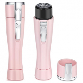 Painless Hair Removal for Women Wloomm Portable Waterproof Electric Facial Hair Remover Epilator for Face Lip Body Chin and Cheek Hair Pink