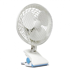 VIVOSUN 6″ Portable Desk and Clip On Fan for Grow Tent Room, 2-Speed, Adjustable Tilt, Whisper Quiet Operation