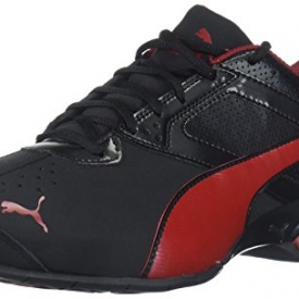 PUMA Men’s Tazon 6 FM Sneaker, Black-Red Dahlia, 10 M US