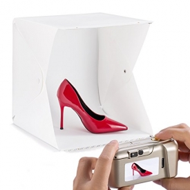 60 LED Photo Light Box For Jewellery and Small Items ( Size 12 x 12 x12″/ 30 x 30 x30cm ) with Two Backdrops