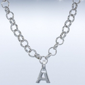 Initial Necklace, 29 Letter Options, 18 or 24 inches Chain Pendant Necklaces, Silver or Gold Plated, Fashion Jewelry, Christmas Gifts, Gift Box, Worldwide Free Shipment, Charm Jewellers