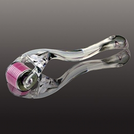 Derma Roller anngrowy 540 Micro Needle Roller Titanium Needle Microneedle Skin Care Tool Home Use Facial Skin & face Care Beauty Massage Tools FDA approved( clear, 0.25 mm)