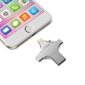 USB Flash Drive for iPhone 32GB External Storage Expansion Memory Stick Thumb Drive Lightning Connect iPhone Android Type C PC