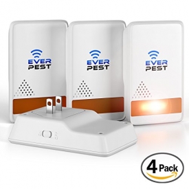 Ultrasonic Mosquito Pest Repellent 2018 – Professional Home Control Plug in Electronic Repeller (4 Pack) – Repels Ants, Fleas, Rats, Rodents, Roaches, Fruit Flies and more