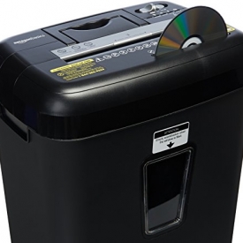 AmazonBasics 12 Sheet Cross-Cut Paper/CD/ Credit Card Shredder, Black
