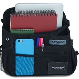 Front Seat Car Organizer by MayBron Gear, Mobile Office, Practical Portable Car Companion With Multiple Compartments, Tidy Up Your Ride