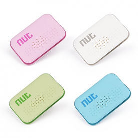 Key Finder Item Finder Wireless Bluetooth tracker, Nut Mini Smart Anything Finder with APP Control, Available for Both IOS and Android–4 Pack (White+Blue+Green+Pink)