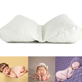 M&G House Newborn Photography Butterfly Posing Pillow Basket Filler Wheat Baby Photo Prop 2 PC White