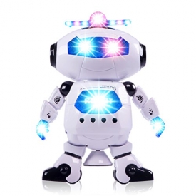 CifToys Electronic Walking Dancing Robot Toy For Kids, Boys & Girls | Flashing Lights, 360° Body Spinning | Have Fun, Develop Fine Motor Skills & Boost Hand To Eye Coordination
