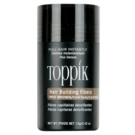 TOPPIK Hair Building Fibers, Medium Brown, 0.42 oz.