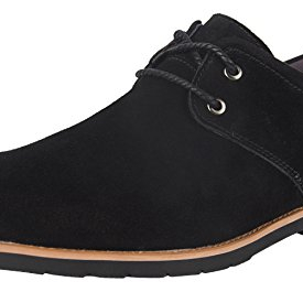 iLoveSIA Men’s Classic Dress Oxford Suede Leather Formal Shoe Black US Size 12