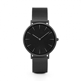 Clearance! Lovers’ Fashion Mesh Strap Watch, SINMA Simple Alloy Bracelet Analog Quatz Wrist Watches (Black)