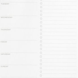 Weekly Meal Planner and Perforated Grocery List Magnet Pad- A5 Meal Planning Notepad and Shopping List