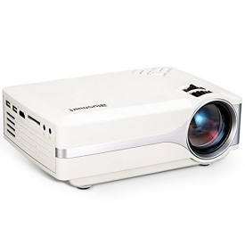 Projector, Blusmart LED-9400 Mini Portable Home Video Projector 220 LUX Peak Brightness180” TV Projector Support 1080P Full HD for TV Movie Game Home Entertainment with PC AV/HDMI/VGA Input