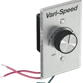 KB Electronics Model KBWC-15K (UR) Variable Speed Fan Control, Wall Mount, Rated 5.0 Amps @ 120 VAC for use with Shaded Pole and PSC Motors