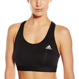 adidas Women’s Techfit Bra, Black/Matte Silver, X-Large