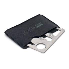 Men’sHelper 11-Tools-in-1 / Multipurpose Silver Beer Bottle Opener/ Portable Wallet Pocket Size /Gifts for Men (1-Pack)