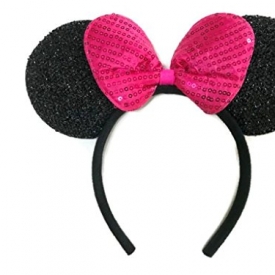 MeeTHan Mickey Minnie Mouse Ears Headbands: M4 (Sparking-Pink2)