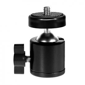 Eleshroom Camera Tripod Ball Head, 360 Degree Swivel Mini Tripod Head Mount w/ 1/4″ Screw Plate Base for Tripods/ DSLR Camera/ Video Cameras/ Camcorder
