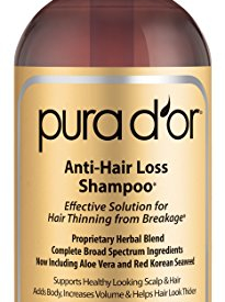 PURA D’OR Original Gold Label Shampoo Clinically Tested Effective Solution for Hair Thinning, Infused with Organic Argan Oil, Biotin & Natural Ingredients, 16 Fl Oz
