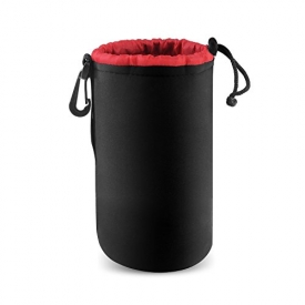 Camera Case Protective Neoprene Carrying Bag for Action Cameras and DSLR Camera Lens