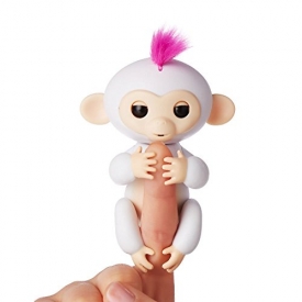 Fingerlings – Interactive Baby Monkey – Sophie (White with Pink Hair) By WowWee