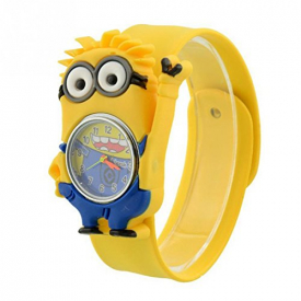 Kids Watch Despicable Me, Minion, Slap Watch, Girls, Boys Educational -Time Teacher (Minion Stuart)