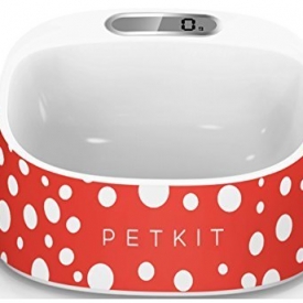 PETKIT Fresh Smart Digital Feeding Pet Bowl Supported by a Smartphone App – Intelligent & Antibacterial & Washable dog cat Feeder (China red)