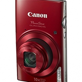 Canon PowerShot ELPH 190 Digital Camera w/ 10x Optical Zoom and Image Stabilization – Wi-Fi & NFC Enabled (Red)