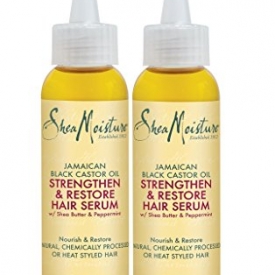 Shea Moisture Jamaican Black Castor Oil Strengthen, Grow & Restorative Hair Serum 2 Pack of 2oz