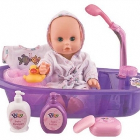 Little Baby 13″ Bathtime Doll Bath Set for Kids