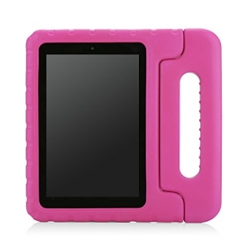 MoKo Case for Fire HD 7 2014 – Kids Shock Proof Convertible Handle Light Weight Protective Stand Cover for Amazon Kindle Fire HD 7 Inch 4th Generation Tablet (NOT Fits Fire 7 2015 Release), MAGENTA