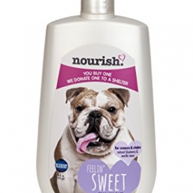 Nourish Tearless Face Dog Shampoo for Creases/Stains, Natural Blueberry and Vanilla Bean 16 oz – You Buy 1, We Donate 1 to a Shelter, Made in USA, PH Balanced