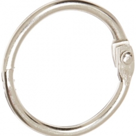 School Smart Nickel Plated Loose Leaf Ring, 1″ Diameter (Pack of 100)