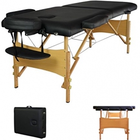 New Black 84″ Portable Massage Table w/Free Carry Case T1 Chair Bed Spa Facial