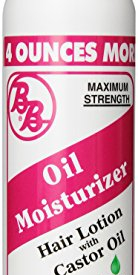 BB Oil Moisturizer, Hair Lotion With Castor Oil and Aloe, Maximum Strength, 12-Fluid Ounce