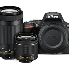 Nikon D5500 DX-format Digital SLR Dual Lens Kit w/ – Nikon AF-P DX NIKKOR 18-55mm f/3.5-5.6G VR & Nikon AF-P DX NIKKOR 70-300mm f/4.5-6.3G ED Lens