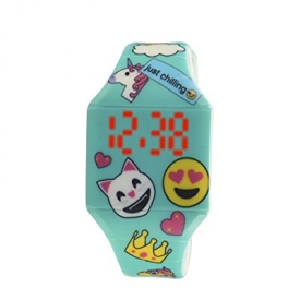 Moulin Girls Fun Pattern Jelly Watch Green #03088.77843