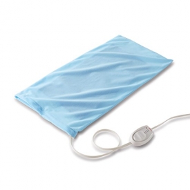 Sunbeam King-Size Heating Pad with UltraHeat Technology and Moist/Dry Heat, Blue