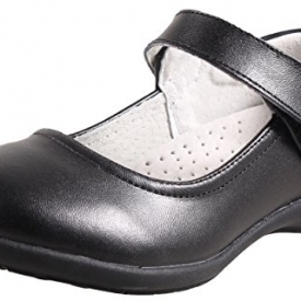 LIYZU Girl’s Mary Jane Dress Uniform School Flat Oxford Shoes(Toddler/Little Kid/Big Kid) Size 3.5 Black