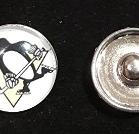 Pittsburgh Penguins NHL Snap Ginger Button Jewelry for Jackets, Bracelets & more…
